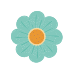Blomma blå